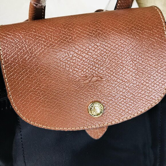 LONGCHAMP Mini Le Pliage Backpack In black - Picture 5 of 9